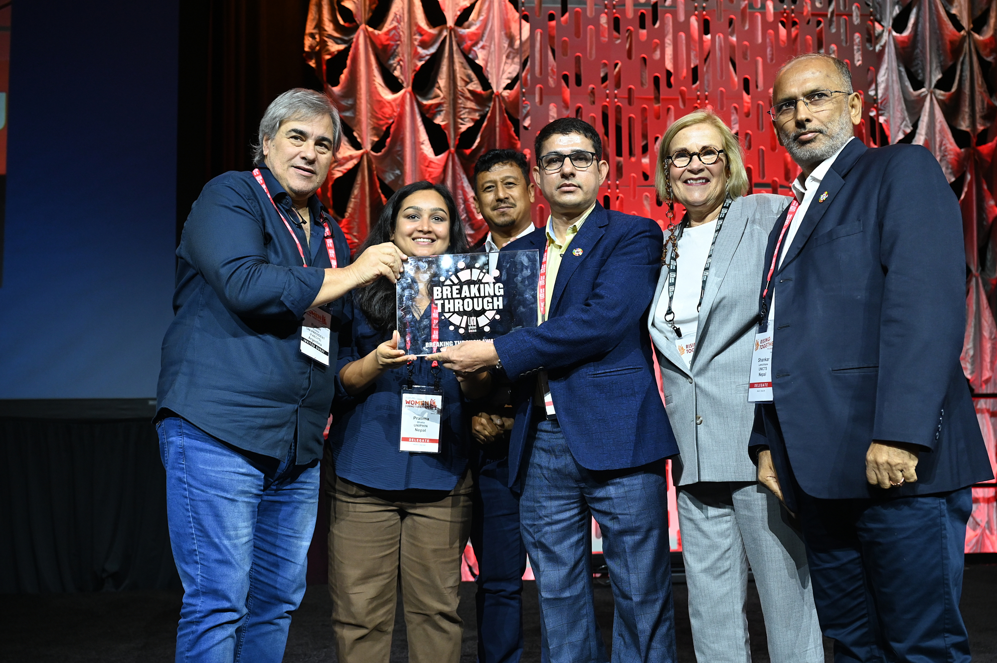 Nepalese care union UNIPHIN wins UNI Global Union’s Breaking Through Award