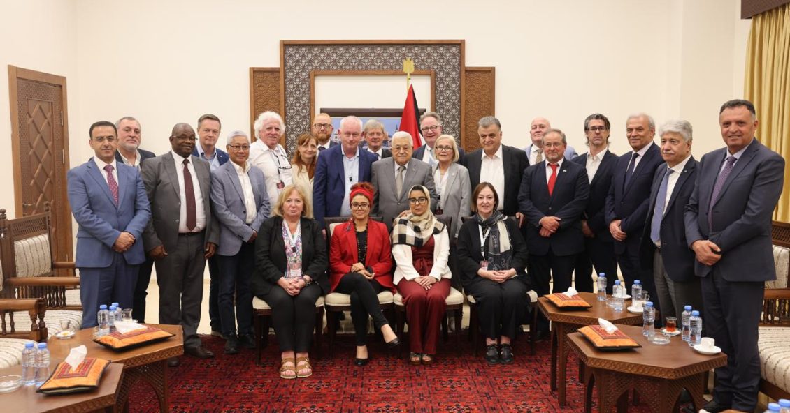 Global union leaders affirm support for Palestinian trade unions and the Palestinian people
