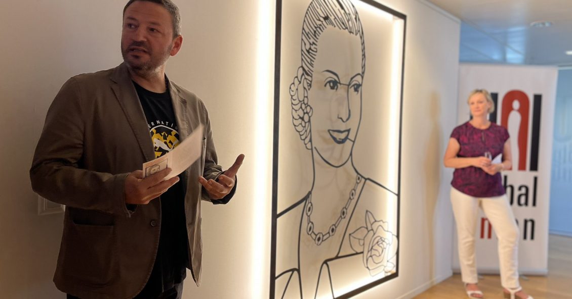 Evita mural by acclaimed Argentinian artist gifted to UNI