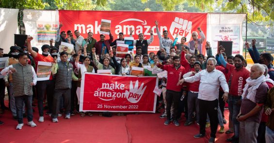 Nouvelle vague de grèves et de protestations du Black Friday dans plus de 30 pays, organisée par la coalition "Make Amazon Pay".