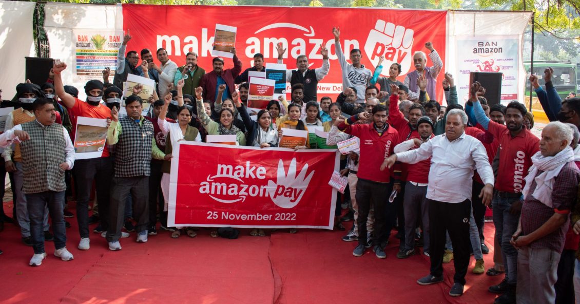 Amazon Agrees to Pay Severance to Hundreds of Workers After Protests Outside New Delhi 
