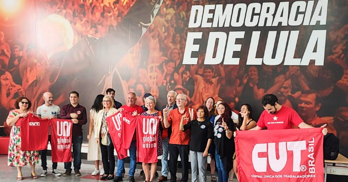 UNI ansluter sig till Brasiliens valdelegation: "Vi står för demokrati och mot högerextremism" 