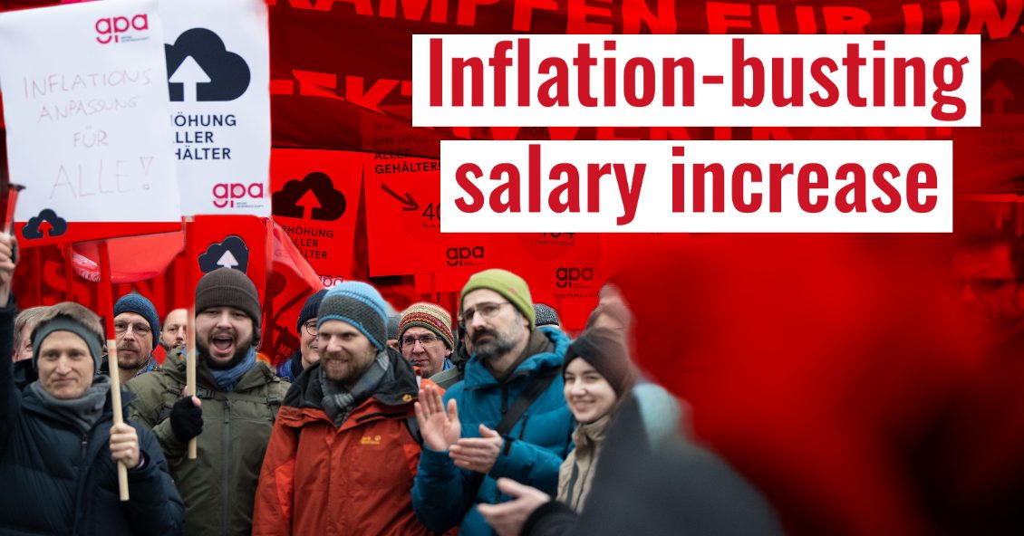 IT-arbetarna vinner en inflationsdrivande löneökning i Österrike