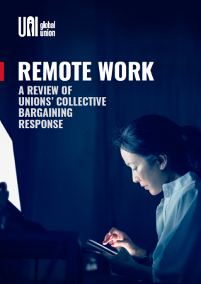 El trabajo a distancia: Una revisión de la respuesta de los sindicatos a la negociación colectiva