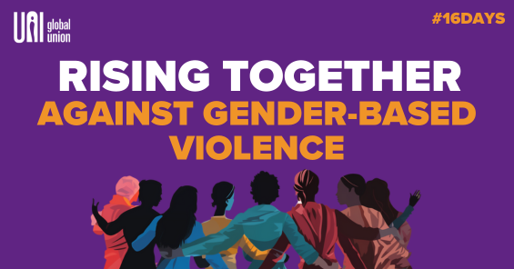 #16Days – UNI unions rising together against gender-based violence
