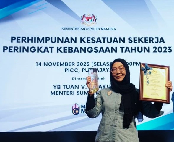 UNI Affiliate Leader Receives Malaysia’s Trade Union Leader Award for 2023