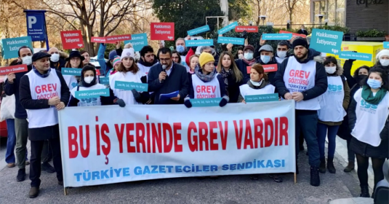 BBC Turkey workers strike for wage with dignity