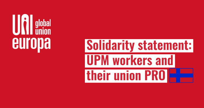 Solidarity statement in support of UPM workers and their union PRO