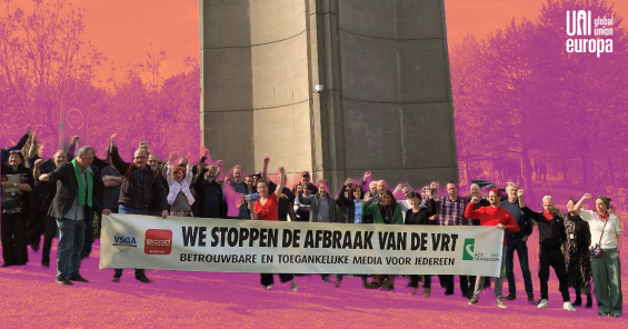 Huelga y solidaridad por una radiotelevisión pública fuerte en Bélgica
