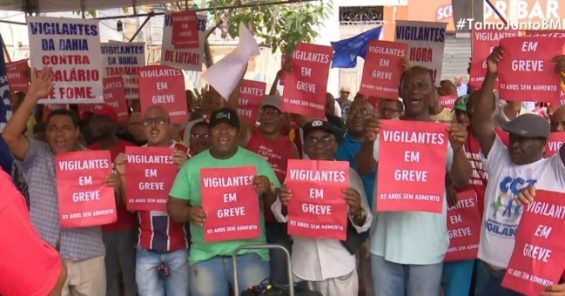 Sindicato de Vigilantes do Estado da Bahia, Brasil, Lançou Greve Geral