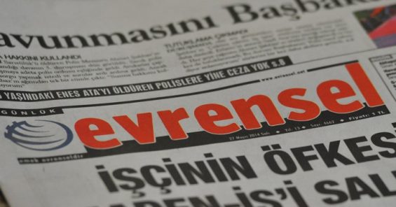 Los sindicatos de medios de comunicación piden a la Agencia de Publicidad de la Prensa Turca que levante la prohibición de anunciarse en el periódico Evrensel