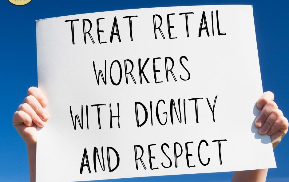Offrez aux travailleurs du secteur de la vente au détail le cadeau de la gentillesse en cette période de fêtes.