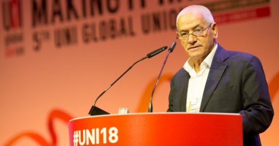 Nobel Prize winner Abassi issues call for global solidarity to UNI World Congress